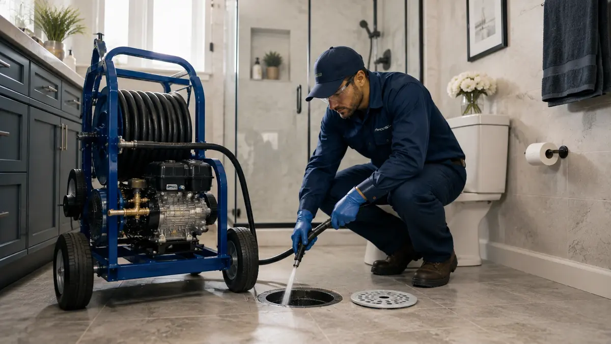 Bathroom Drain Hydro Jetting in Big Bear City
