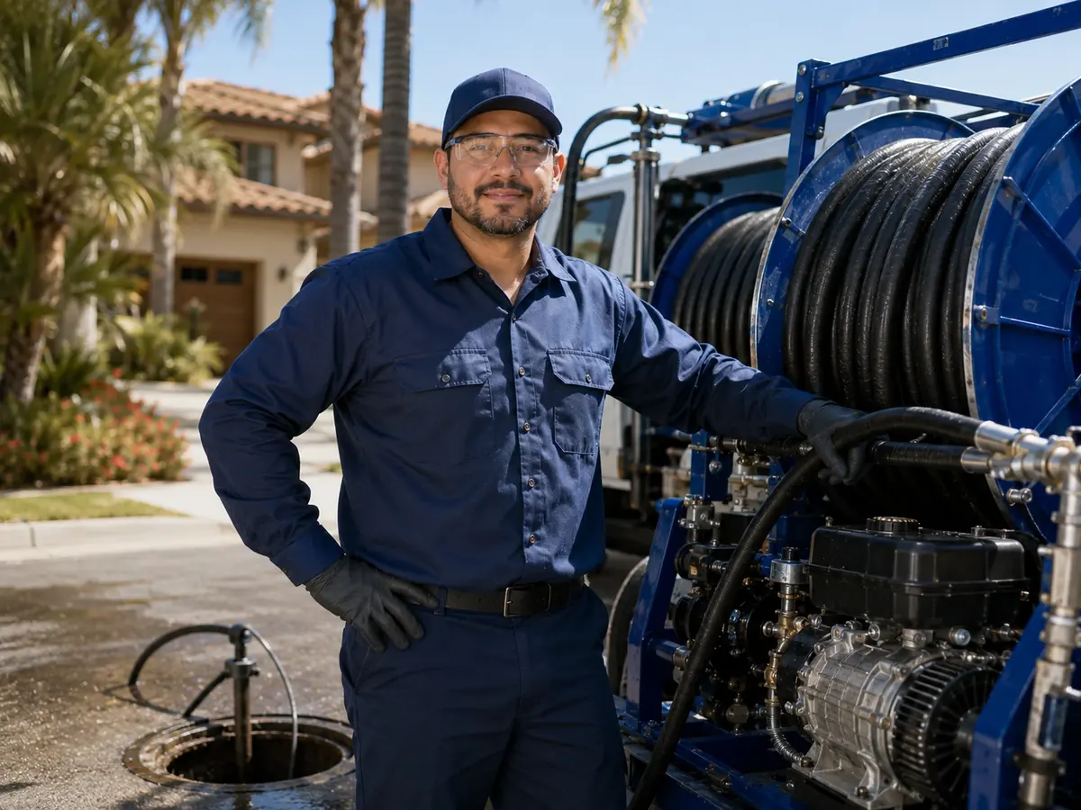 Hydro jet sewer cleaning in Big Bear City