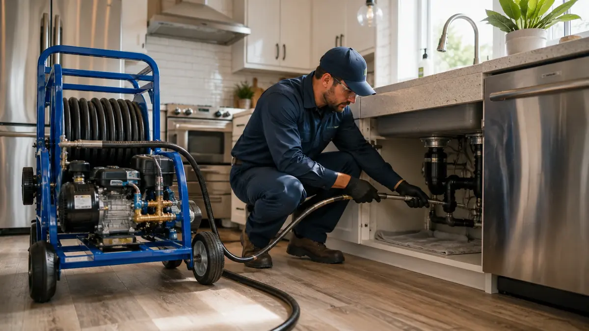 Kitchen Drain Hydro Jetting in Big Bear City