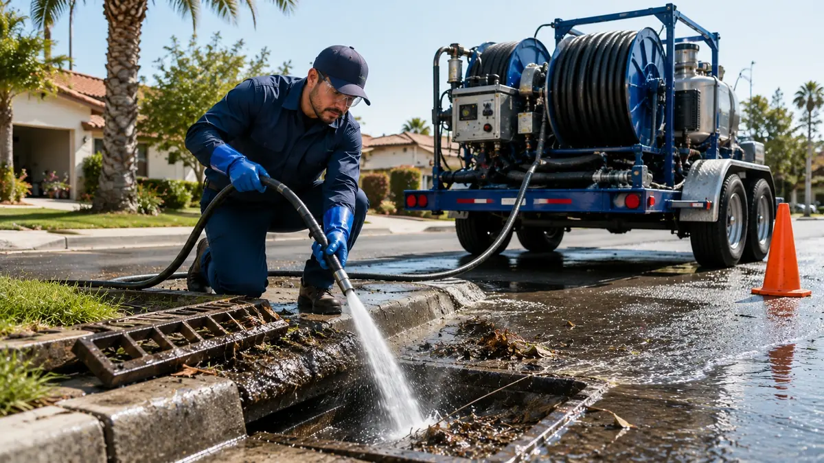 Storm Drain Hydro Jet Cleaning in Big Bear City
